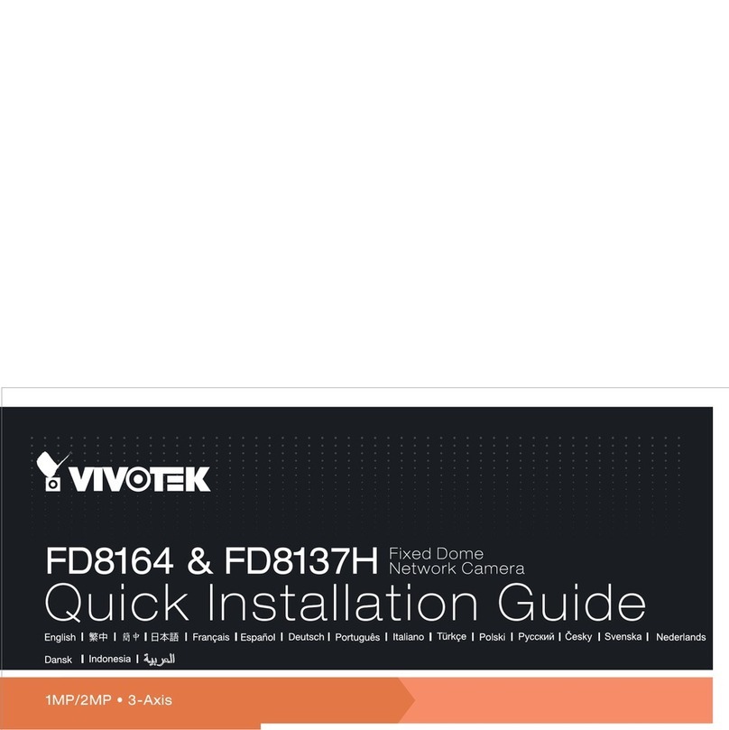 Vivotek FD8164 Quick installation guide