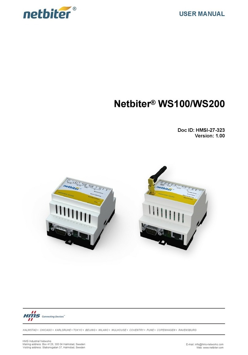 Netbiter WS100 User manual