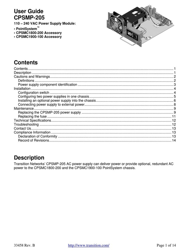 Transition Networks CPSMP-205 User manual