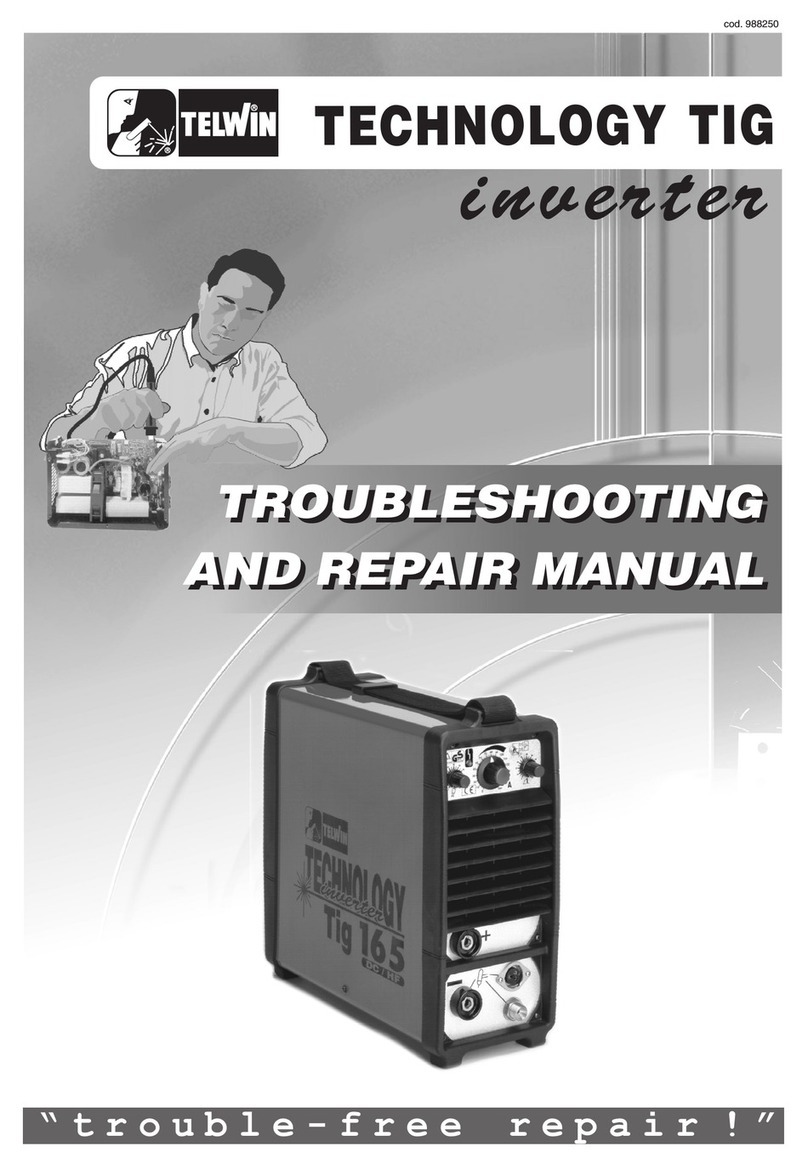 Telwin TIG-165 Troubleshooting and repair instructions
