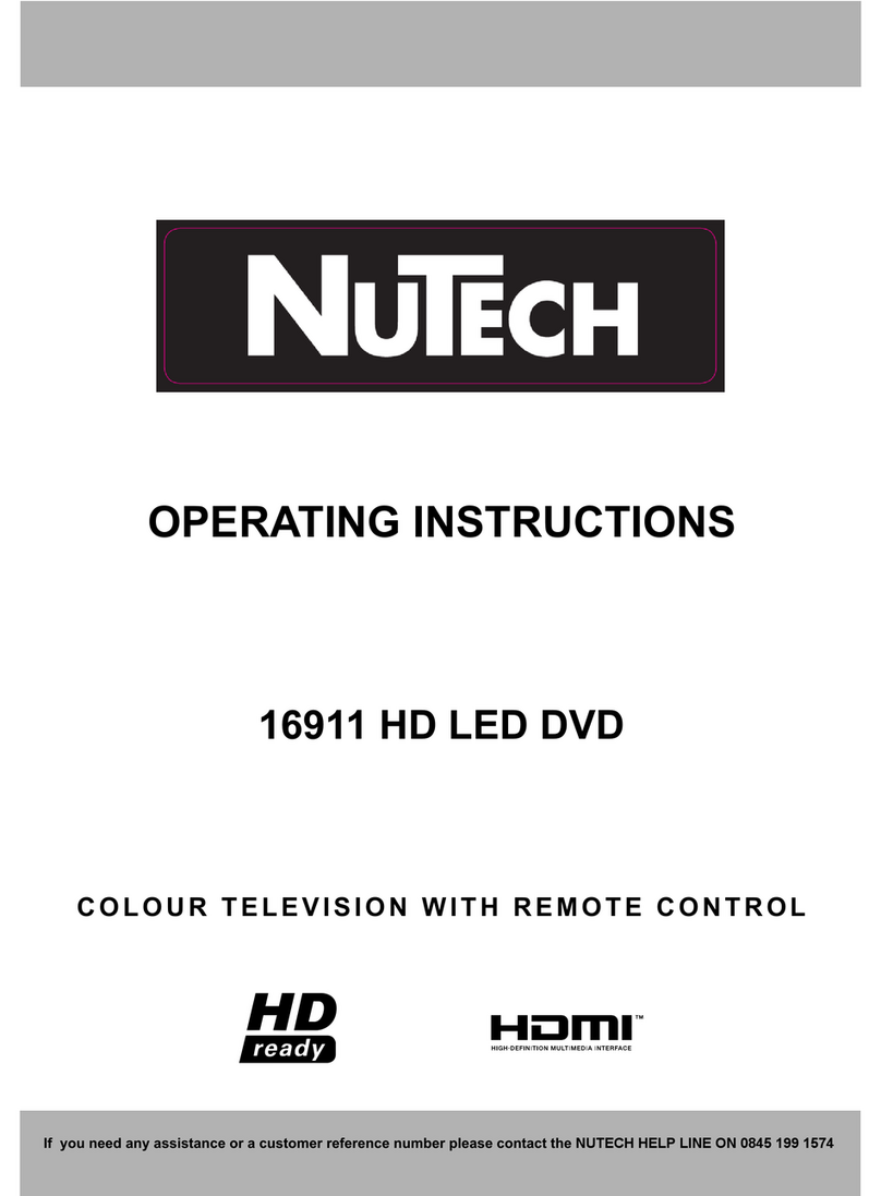 NuTech 16911 HD LED DVD User manual