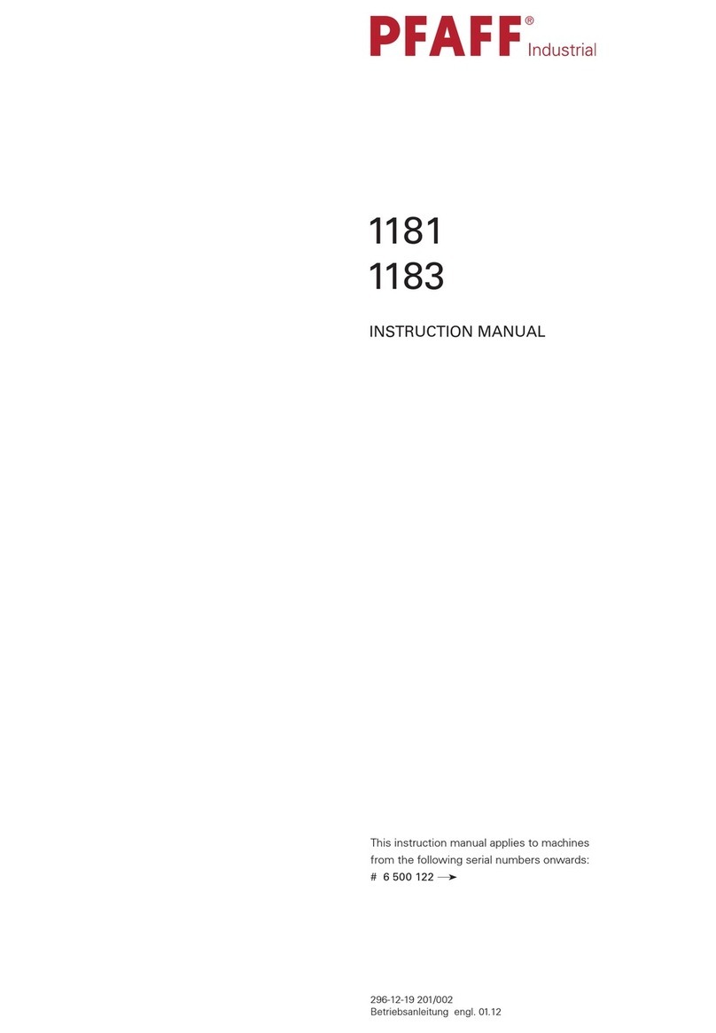Pfaff 1181 User manual