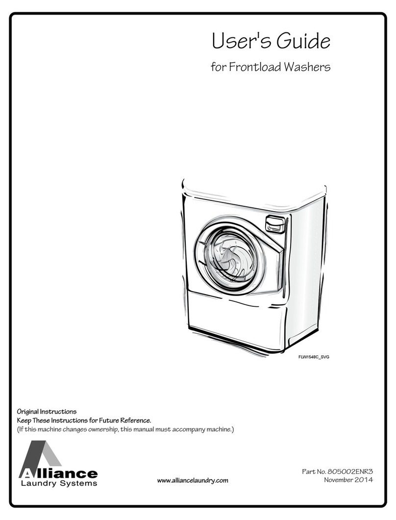 Alliance Laundry Systems FLW1548C SVG User manual