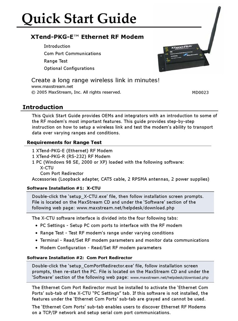 MaxStream XTend-PKG-E User manual