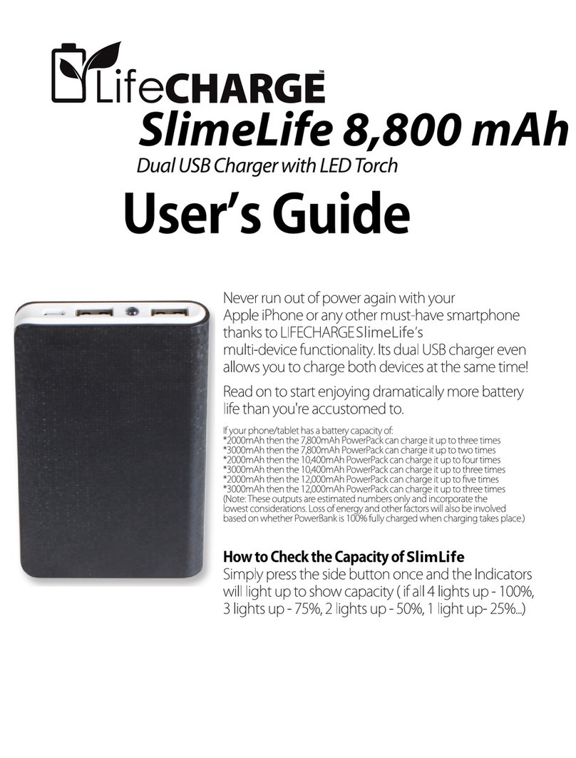 lifeCharge SlimeLife user guide