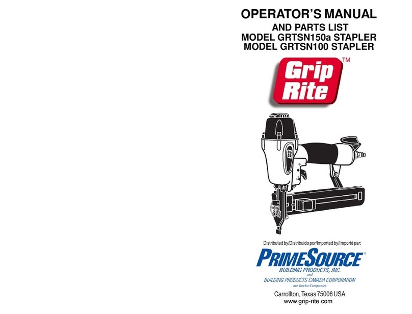 Grip Rite GRTSN150a Operator's manual