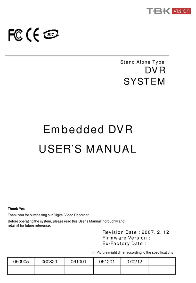 TBK vision 7000 SERIES User manual