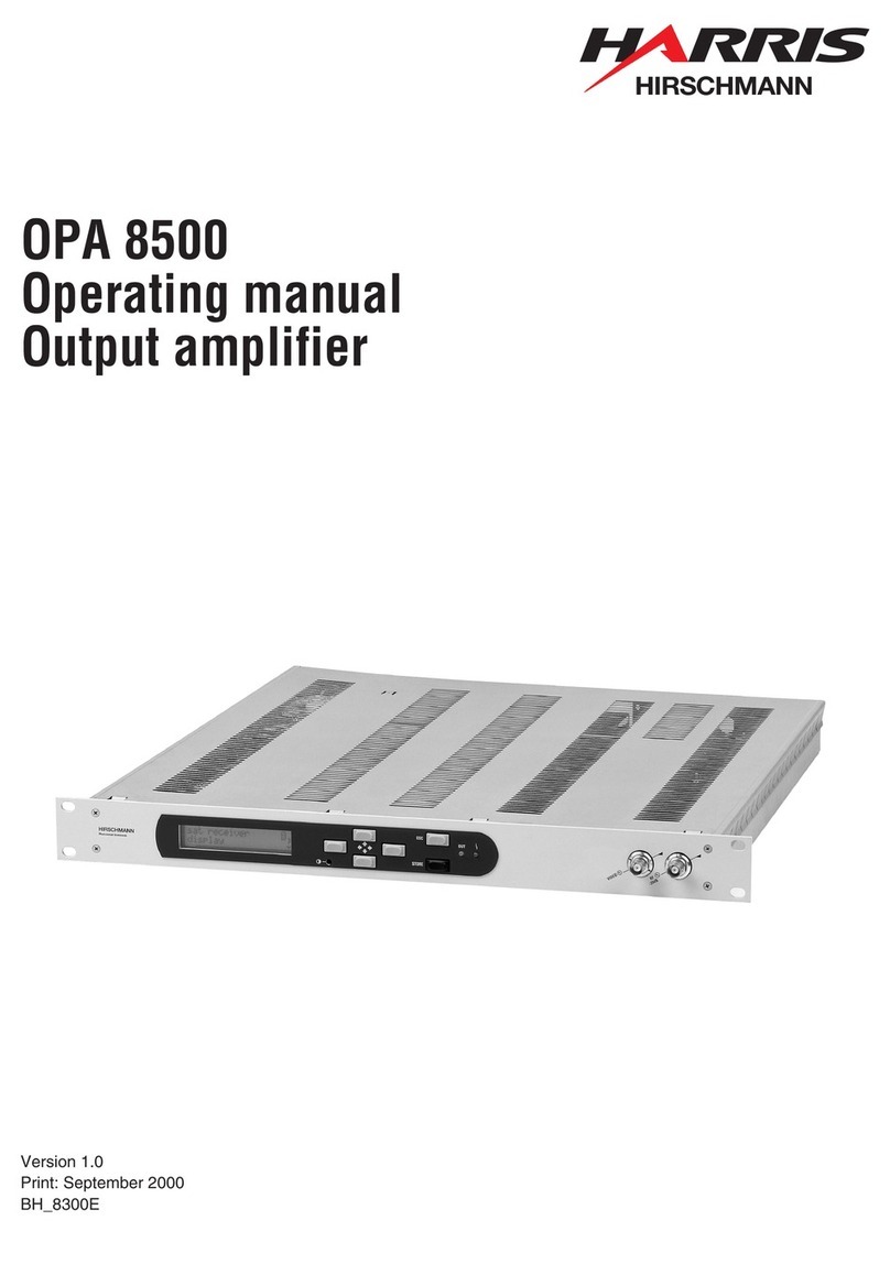 Harris OPA 8500 User manual