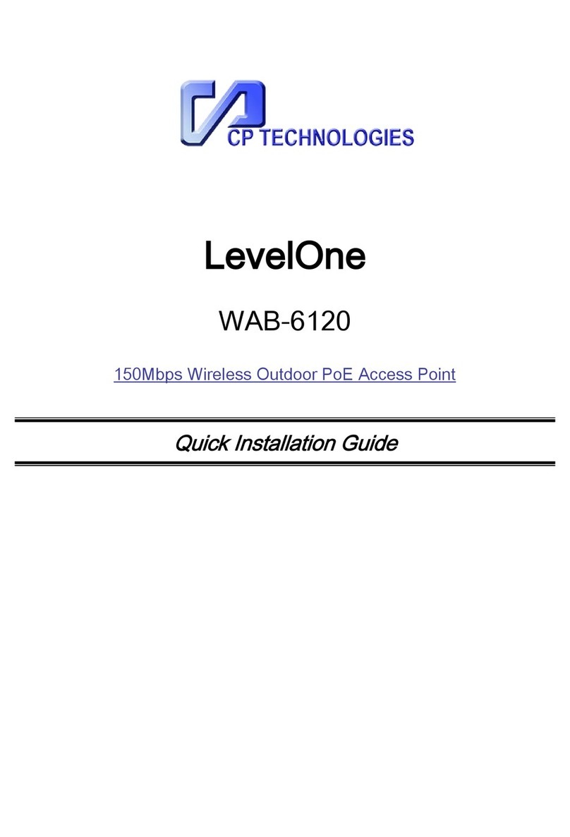 CP TECHNOLOGIES WAB-6120 Quick installation guide