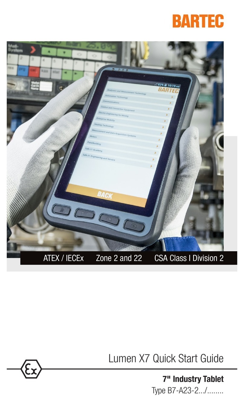 Bartec Lumen X7B7-A23-2 SERIES User manual