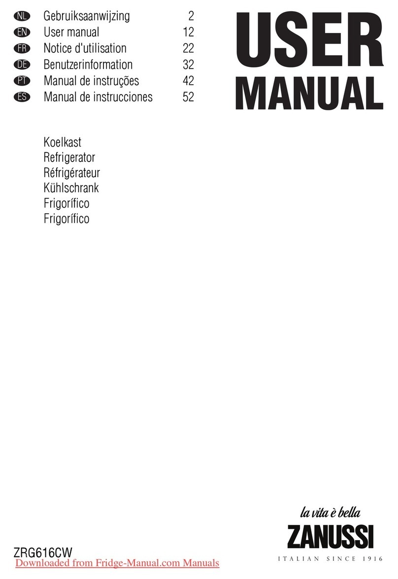 Zanussi ZRG616CW user manual