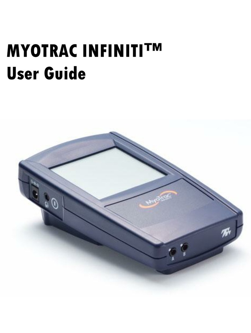 Thought Technology MYOTRAC INFINITI user guide Thought Technology MYOTRAC INFINITI user guide