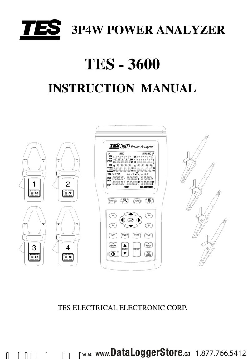 TES TES-3600 instruction manual