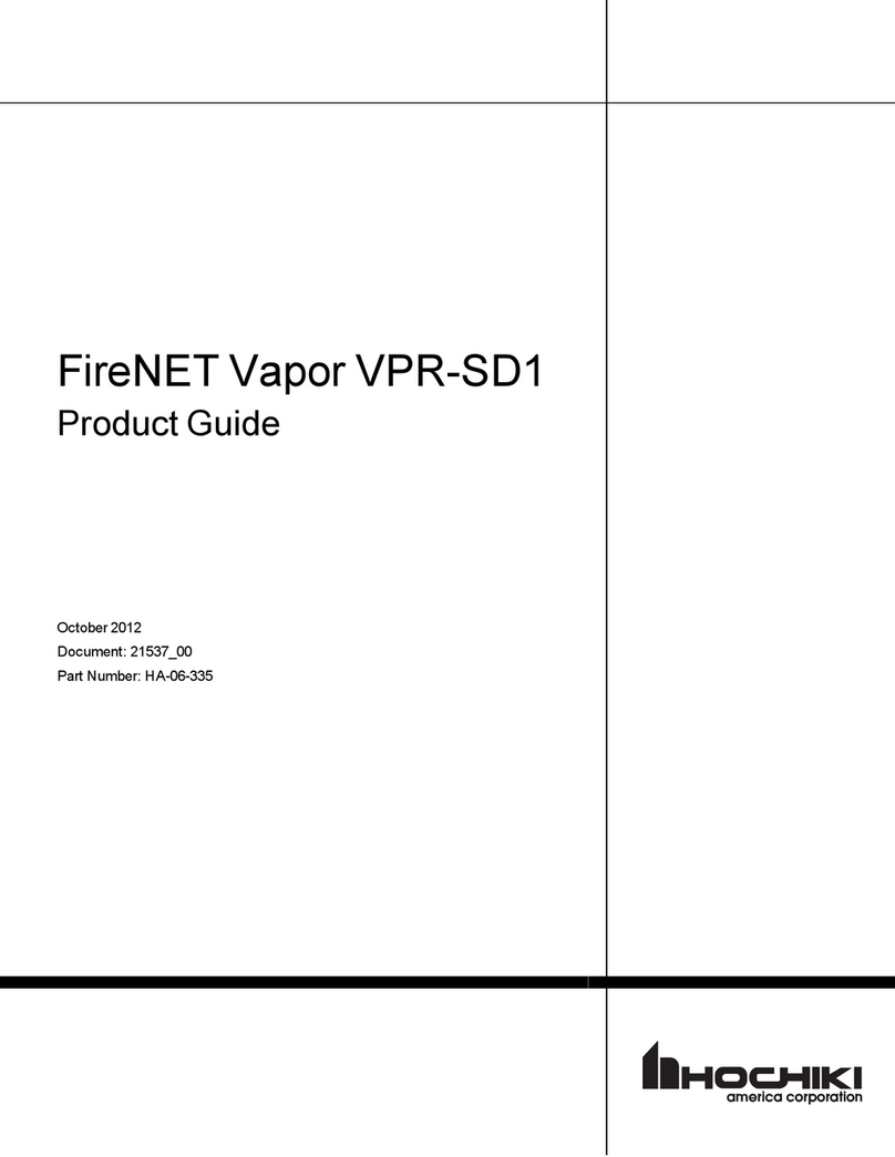 Hochiki FireNET Vapor VPR-SD1 Product guide