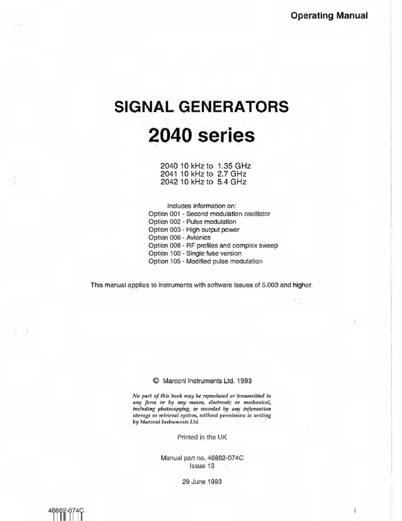 Marconi Instruments 2040 operating manual