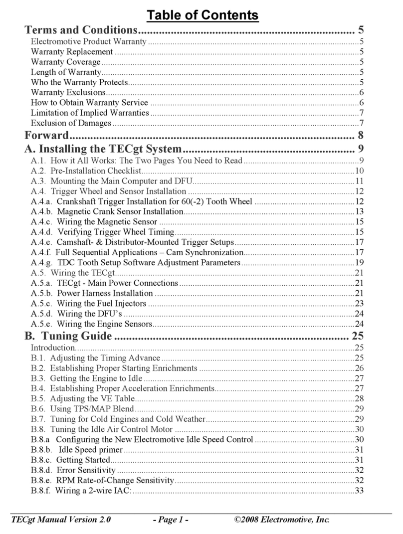 Electro motive TECgt user manual