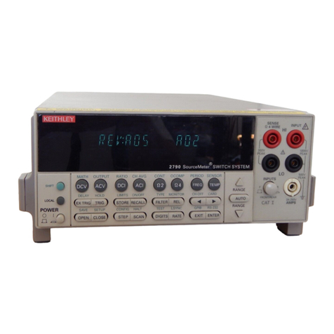 Keithley 2790 User manual