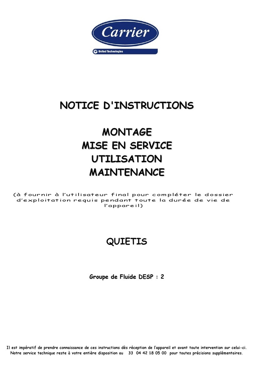 Carrier Quietis User manual