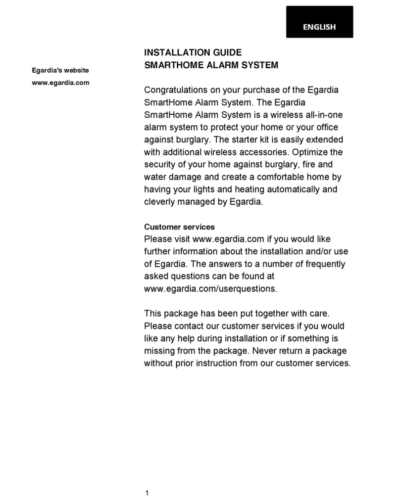 Egardia SMARTHOME installation guide