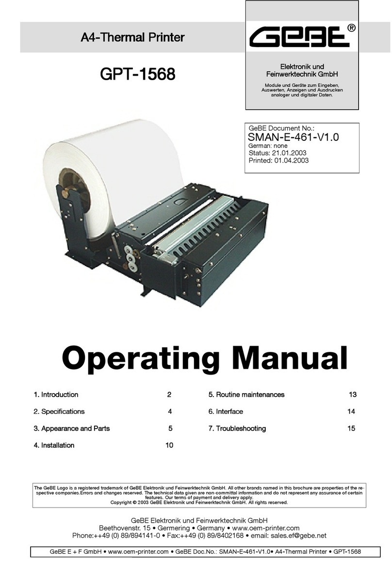 GeBe GPT-1568 User manual