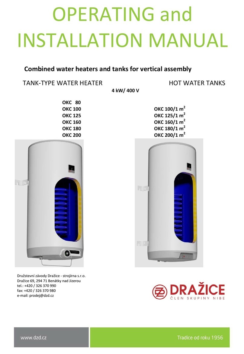 Dražice OKC 80 Specification sheet