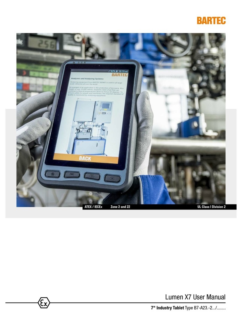Bartec Lumen X7 B7-A23.-2 SERIES user manual