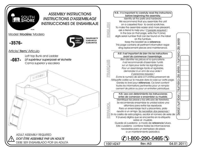 SouthShore 3576 Assembly instructions