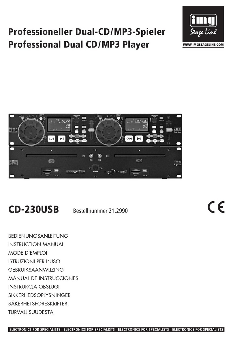IMG STAGE LINE CD-230USB User manual