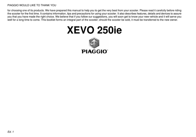 PIAGGIO xevo 250IE User manual