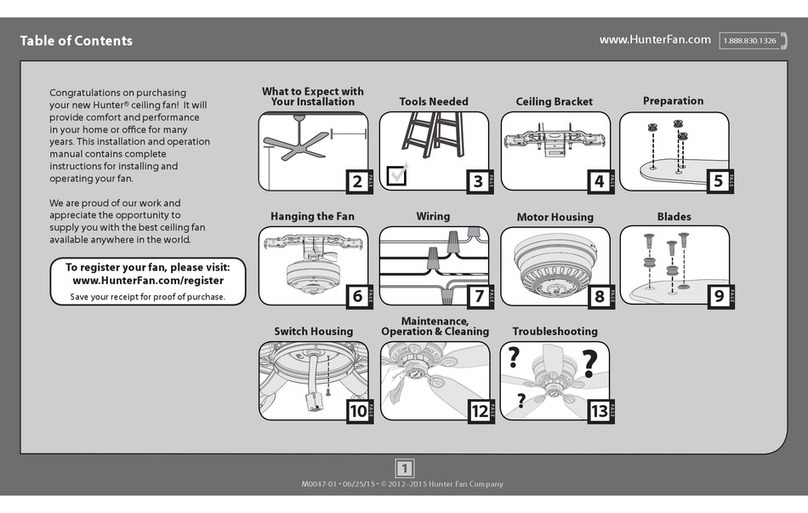 Hunter 53069 User manual Hunter 53069 User manual