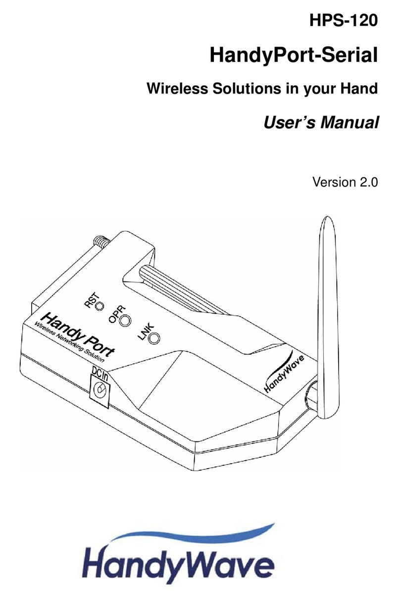 HandyWave HandyPort-Serial HPS-120 user manual