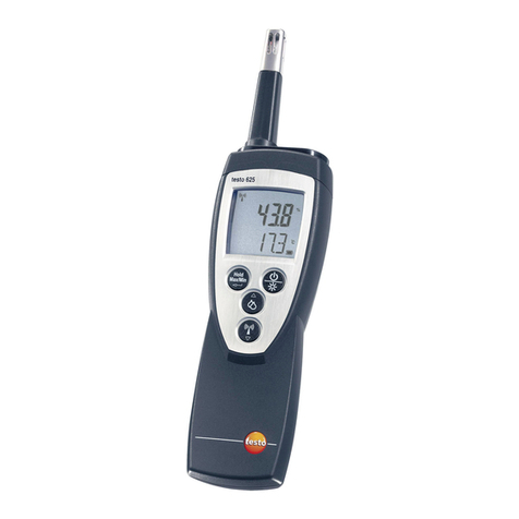 TESTO 625 User manual