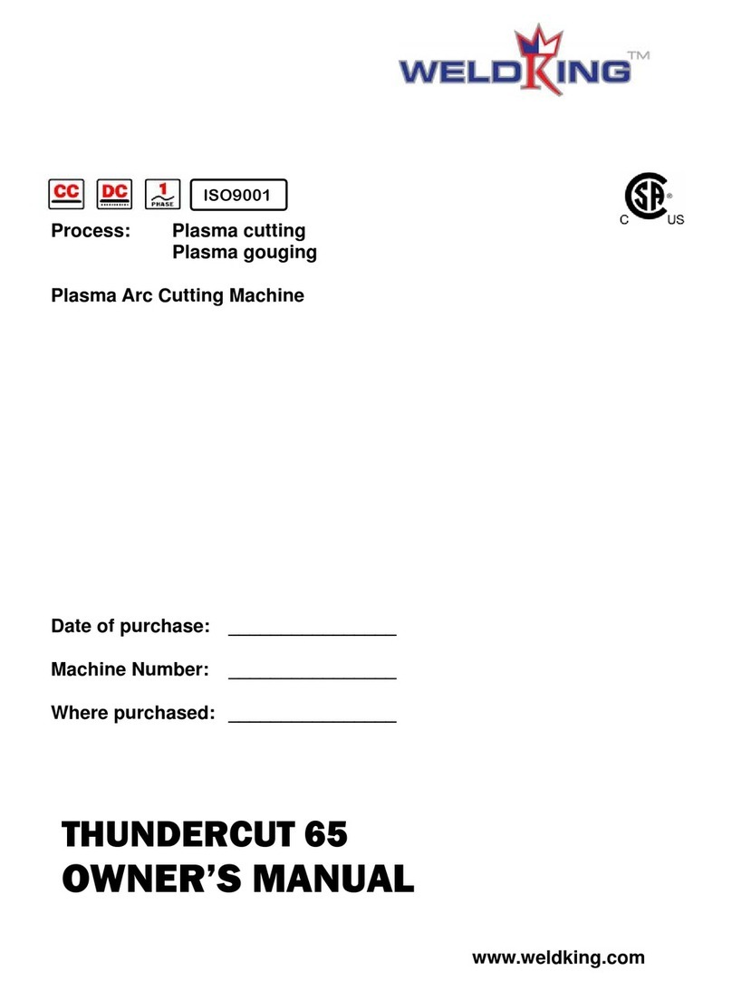 WeldKing ThunderCut65 owner's manual