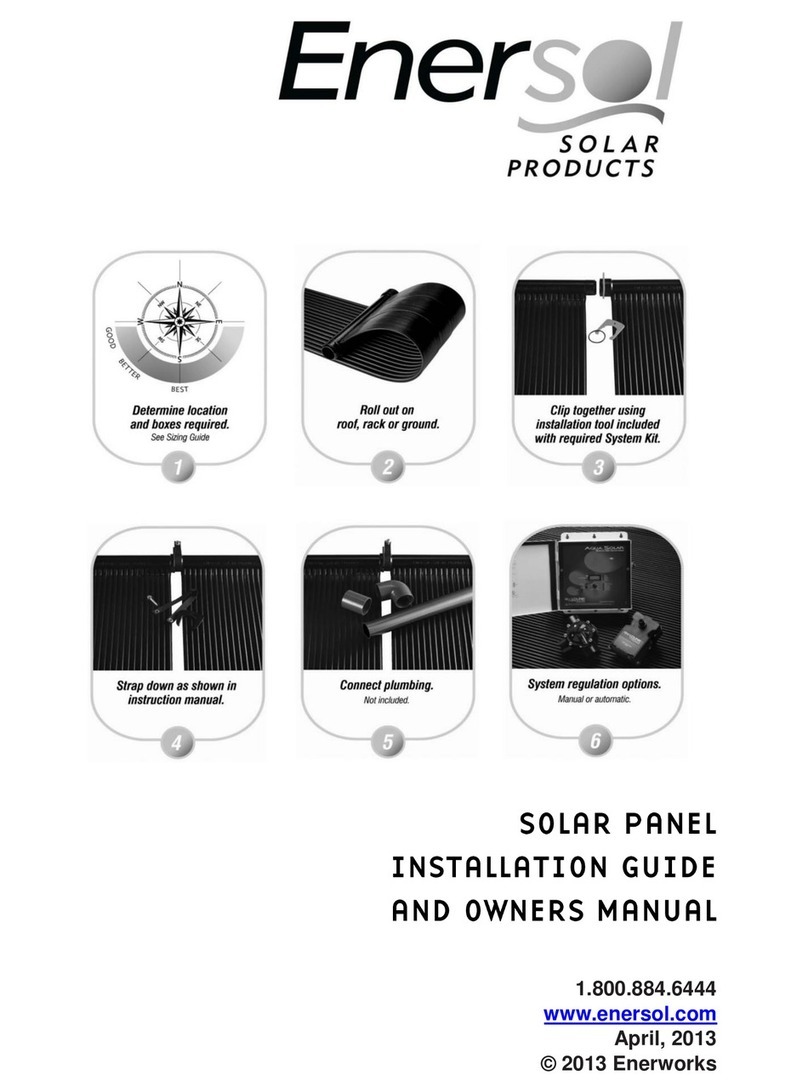 Enersol Pool Panel User manual