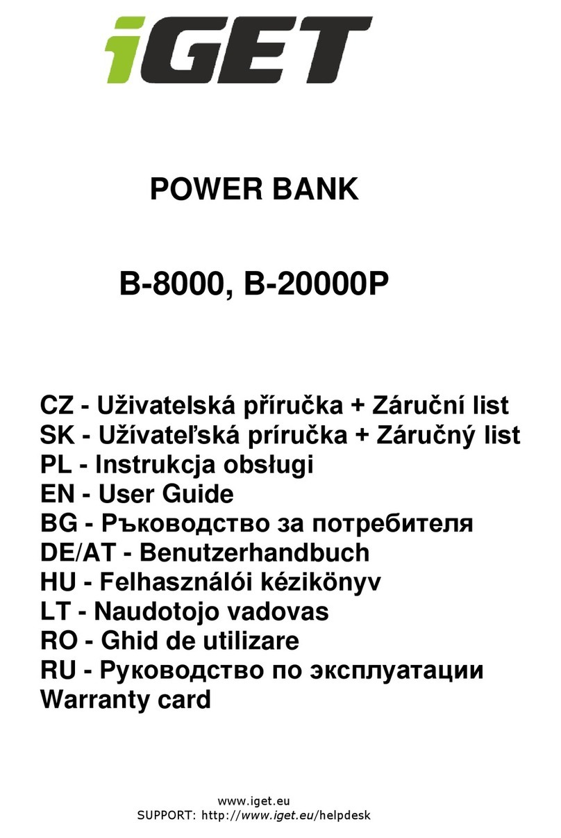 Iget B-8000 User manual Iget B-8000 User manual