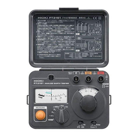 Hioki 3151 User manual