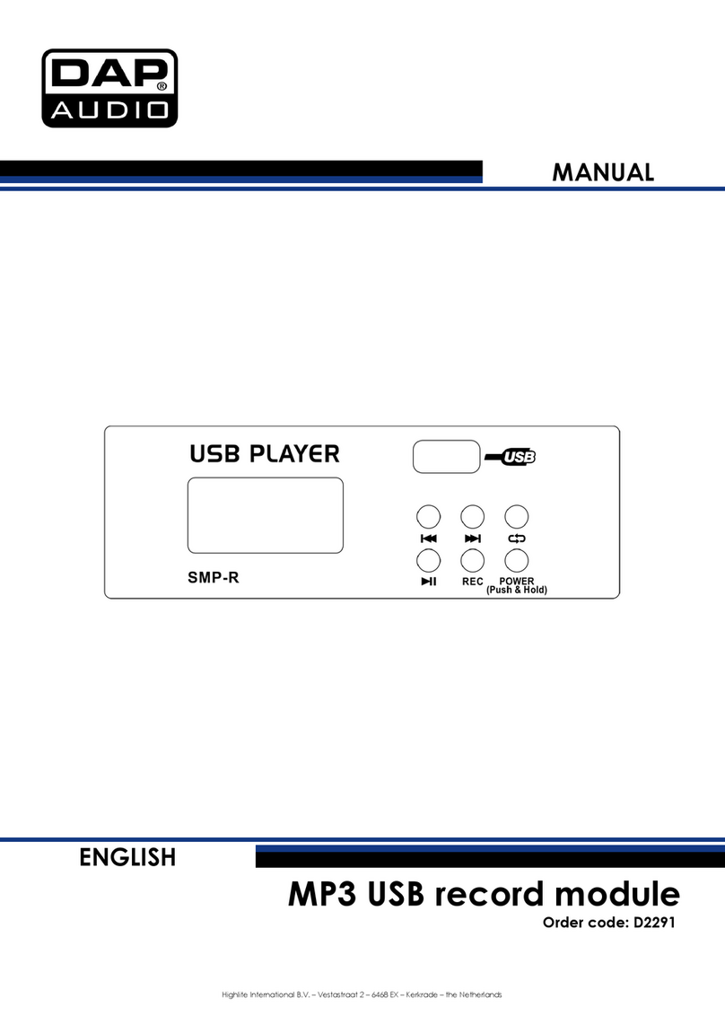 DAPAudio SMP-R User manual
