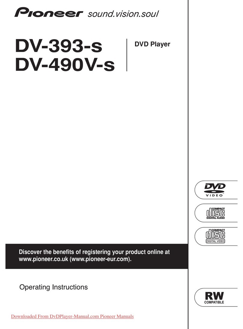 Pioneer DV-490V-S User manual