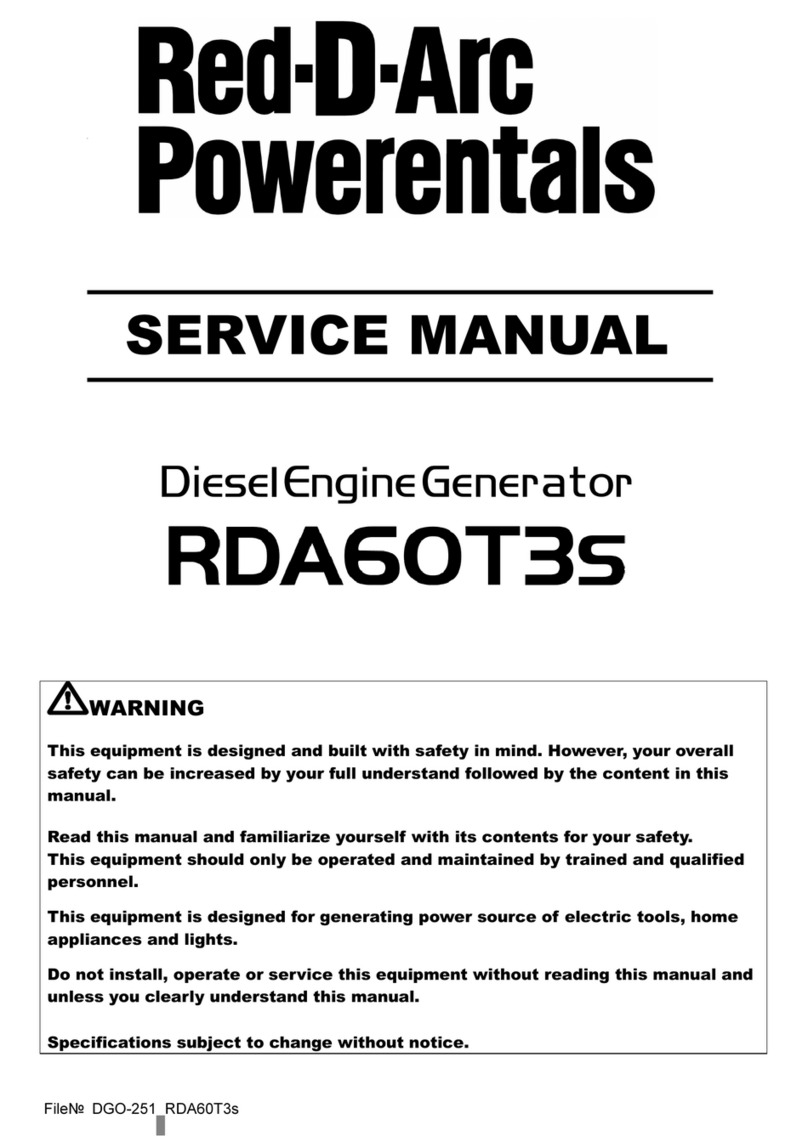 Red-D-Arc RDA60T3S Service manual
