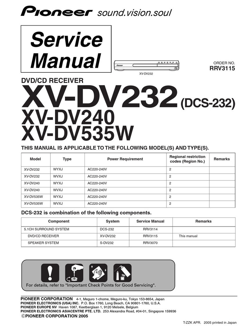 Pioneer XV-DV232 User manual