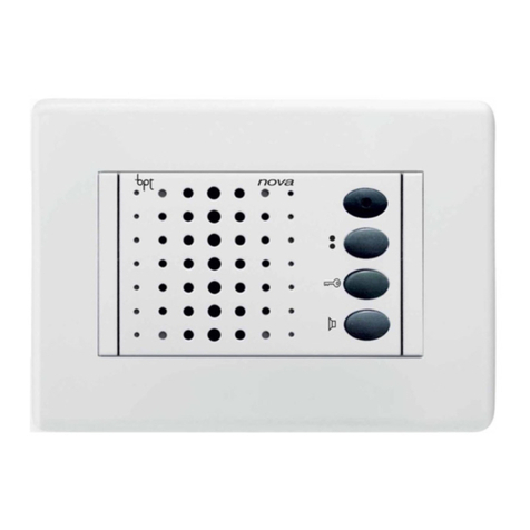 Bpt NC/221 User manual