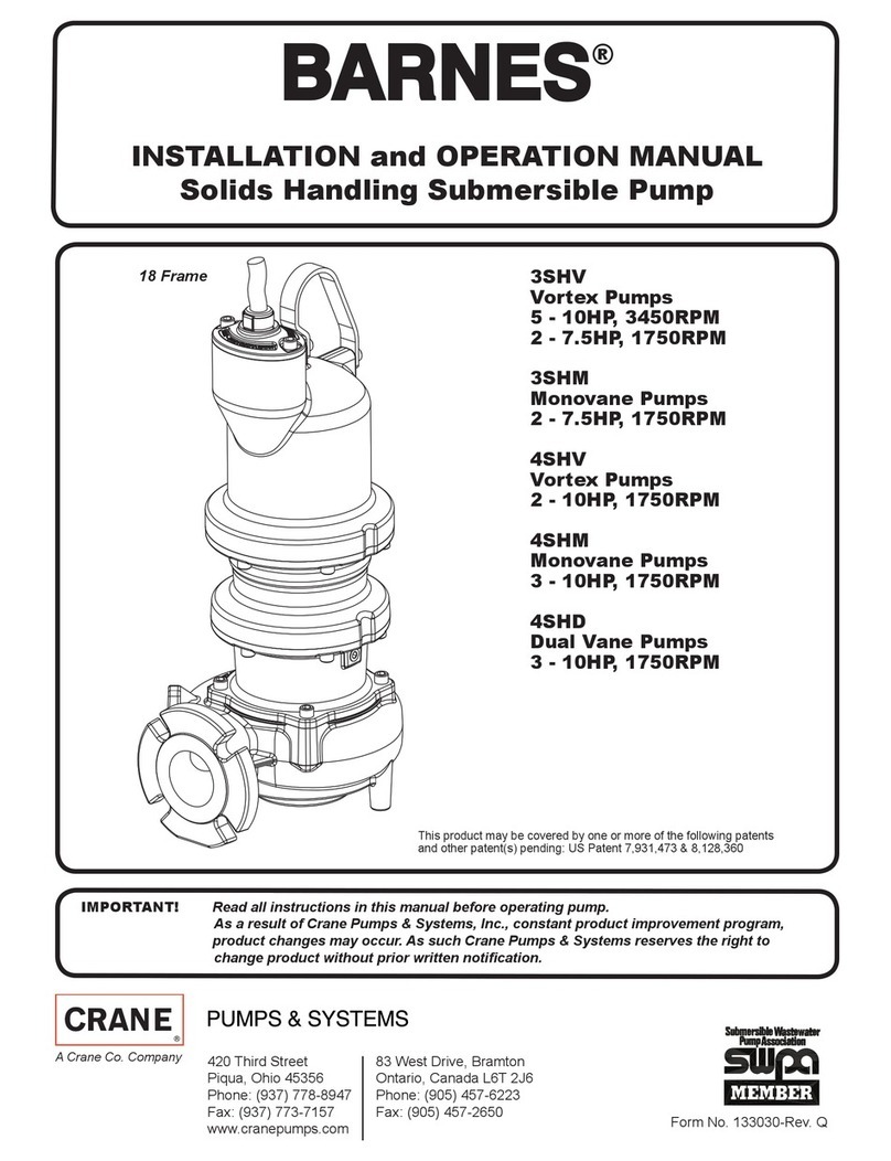Crane 3SHV User manual