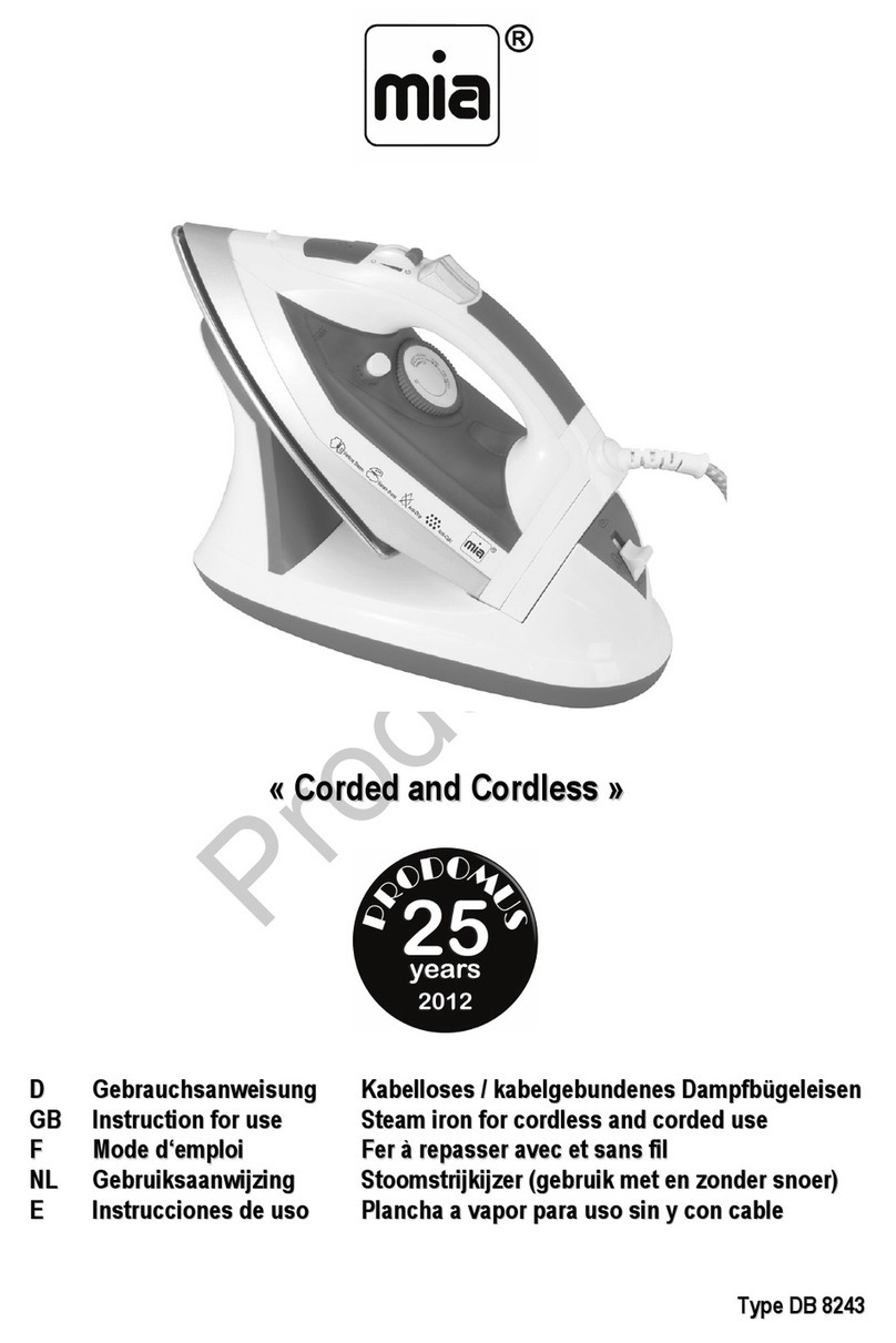 MIA Corded and Cordless Instructions for use