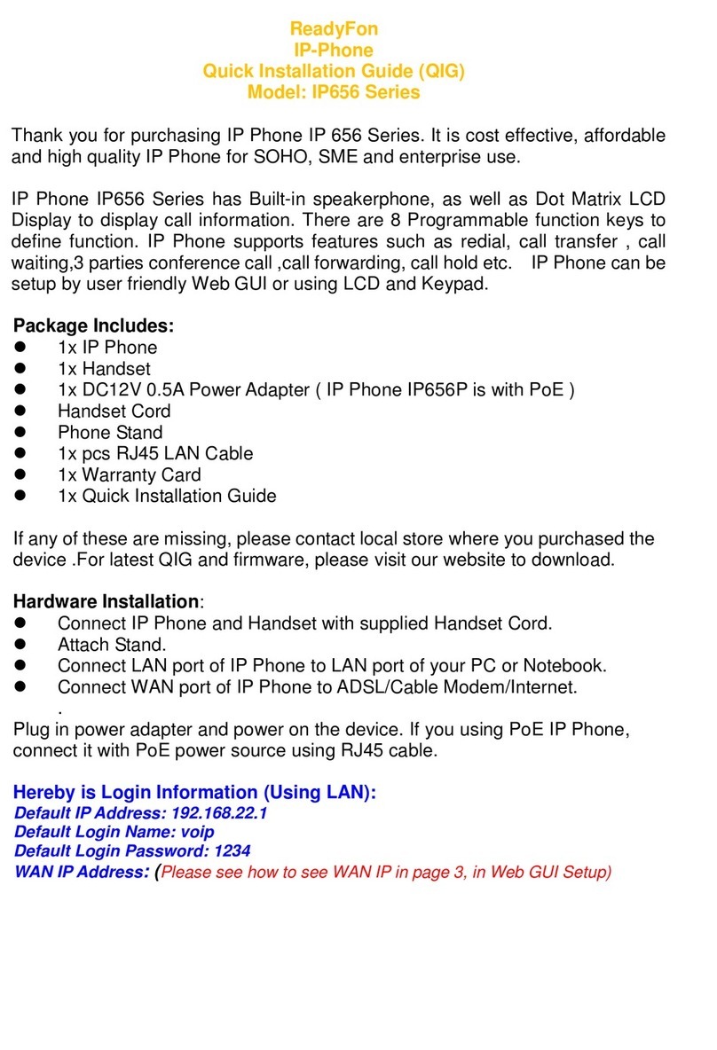 Allwin IP656 Series Quick installation guide