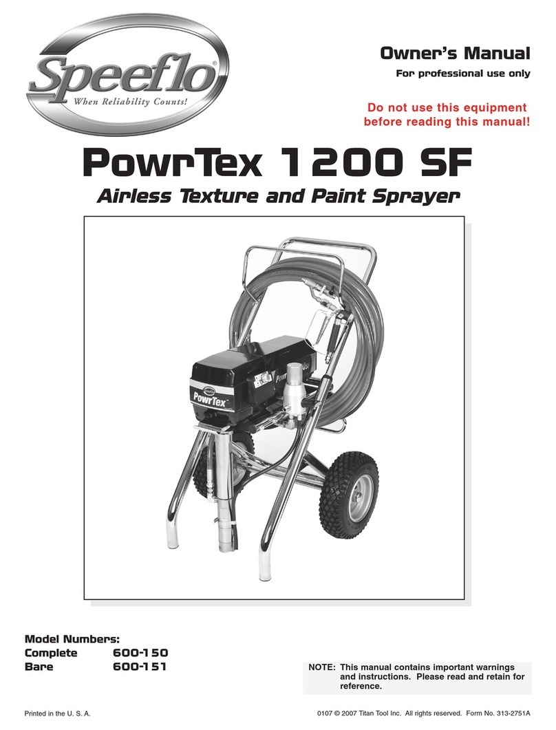 Speeflo PowrTex 1200 SF owner's manual