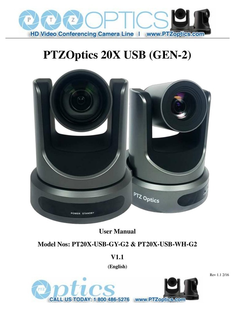 PTZOptics PT20X-USB-GY-G2 user manual