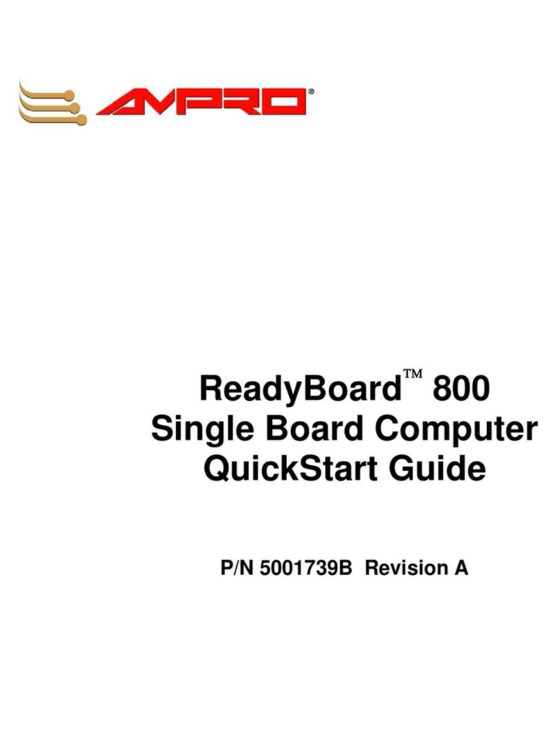 Ampro ReadyBoard 800 quick start guide