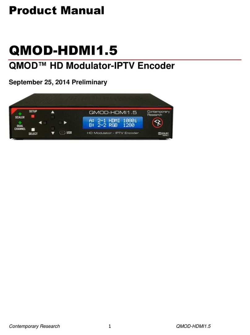 Contemporary Research QMOD-HDMI 1.5 product manual
