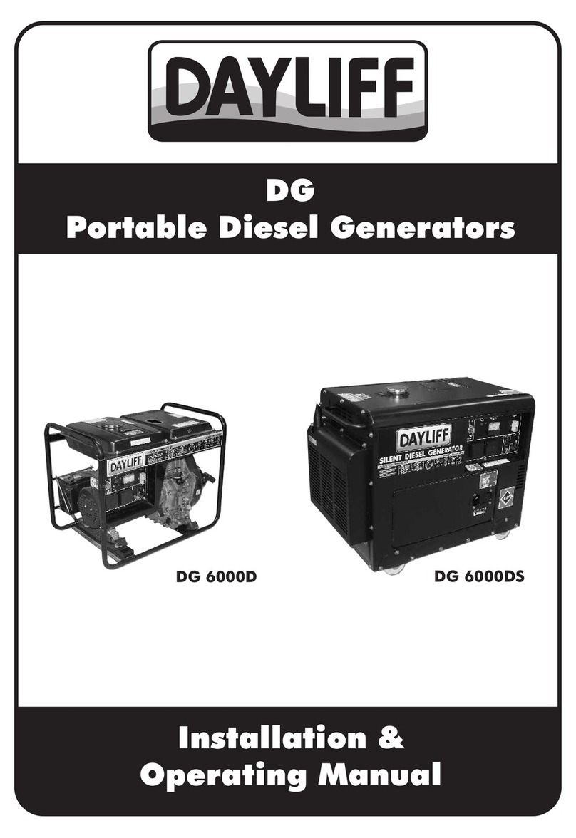 DAYLIFF DG 6000D Installation & operating manual