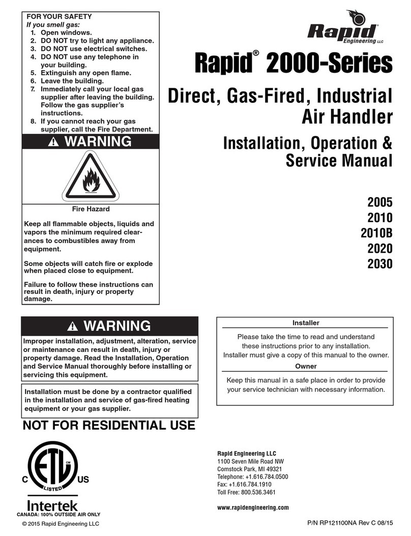 Rapid 2005 Installation, operation & service manual Rapid 2005 Installation, operation & service manual